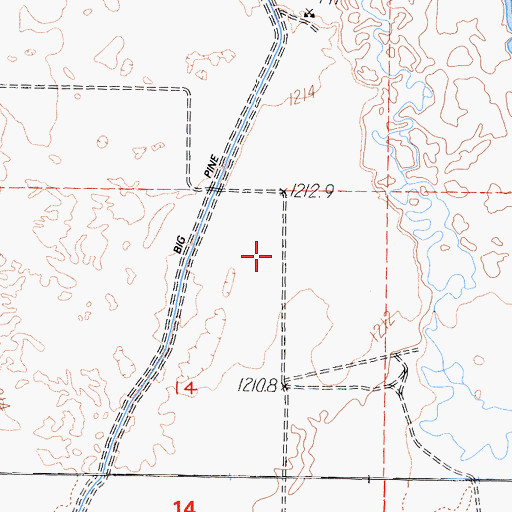 Topographic Map of Center School (historical), CA