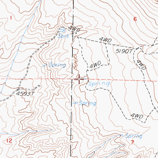 Topographic Map of Graham Spring, CA
