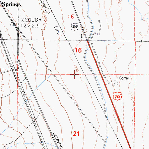 Topographic Map of Valley School (historical), CA