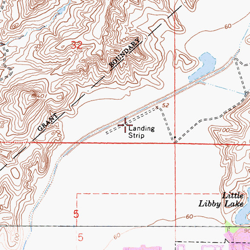 Topographic Map of Foss Lake (historical), CA
