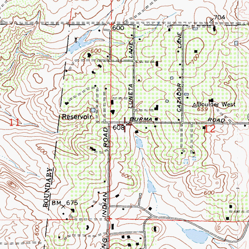 Topographic Map of Janssen Ranch (historical), CA
