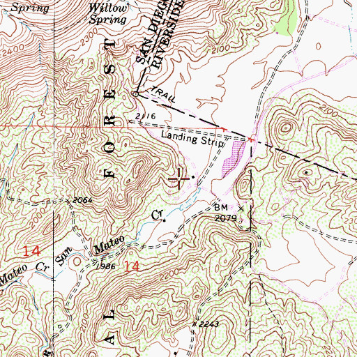 Topographic Map of Johnson Ranch, CA