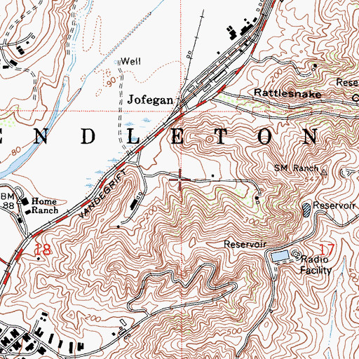 Topographic Map of Rancho Santa Margarita (historical), CA