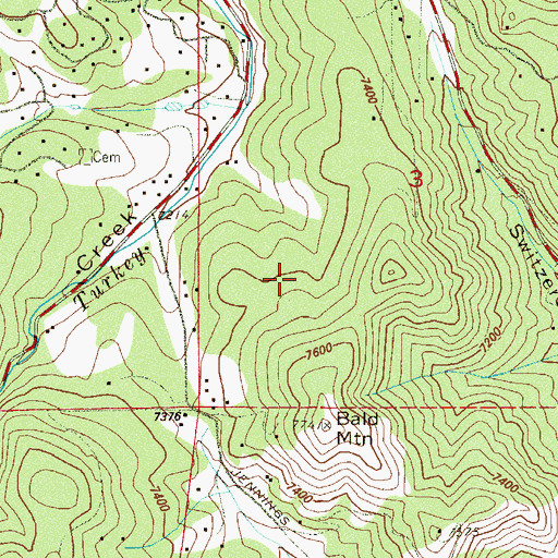 Topographic Map of Madlen School Pegmatites Mine, CO