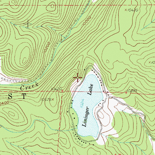 Topographic Map of Jim Dandy Number One Mine, CO