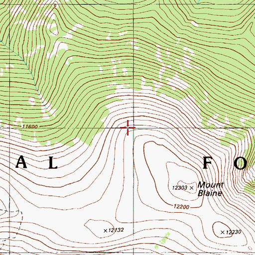 Topographic Map of Guernsey Mine, CO