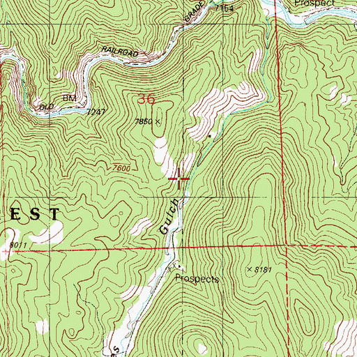 Topographic Map of Osirio Mine, CO