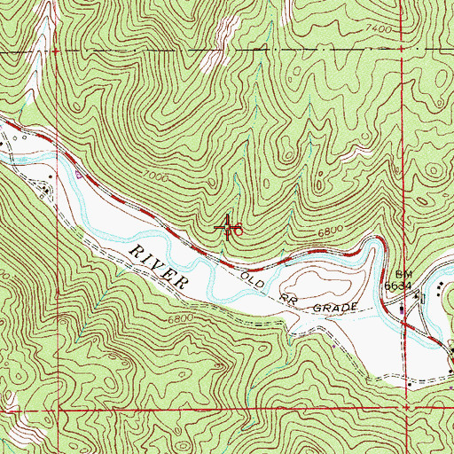 Topographic Map of Buffalo Mine, CO