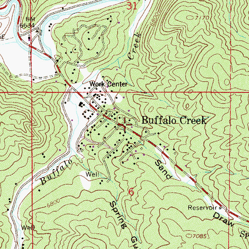 Topographic Map of Luster Lode Quarry, CO