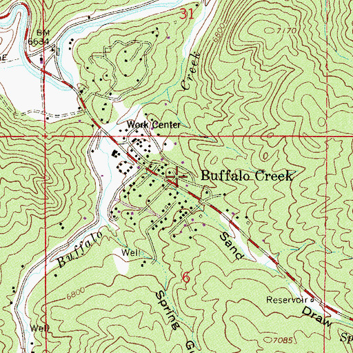 Topographic Map of White Gap Quarry, CO