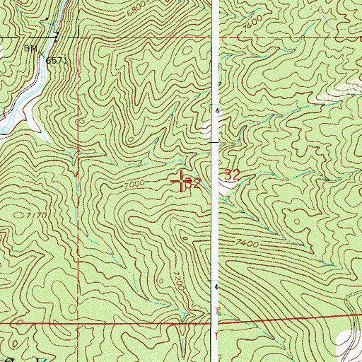 Topographic Map of Raleigh Park Mine, CO
