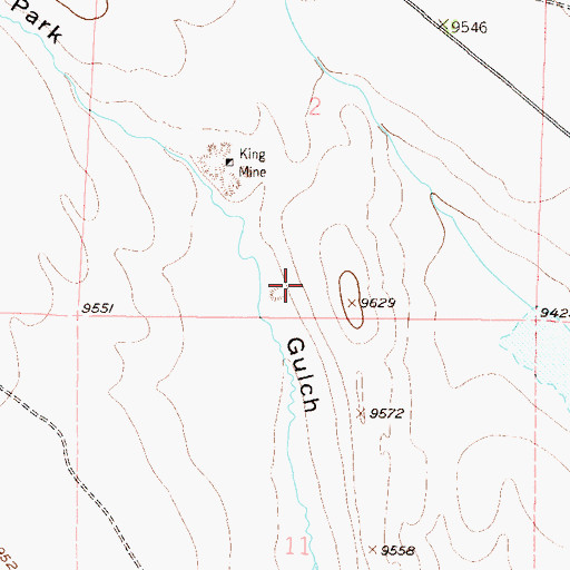 Topographic Map of Como Mine Number One, CO