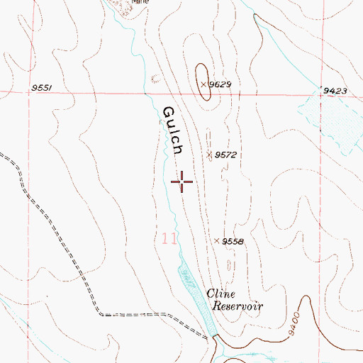 Topographic Map of Como Mine Number Two, CO