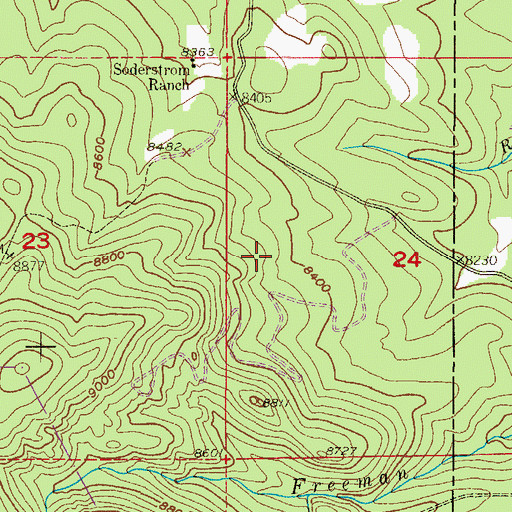 Topographic Map of Aspen Lode Pegmatite Mine, CO
