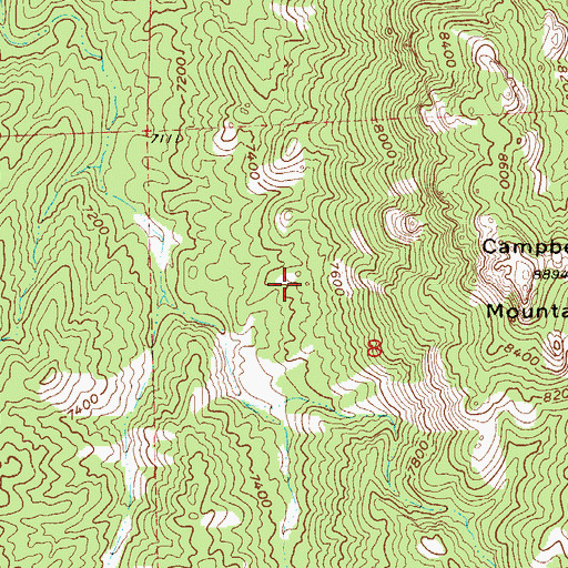 Topographic Map of Miller Lode Number One, CO