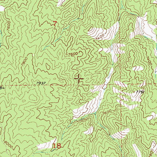 Topographic Map of Three Musketeers Mine, CO