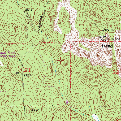 Topographic Map of Colorado Mineral Society Mine, CO