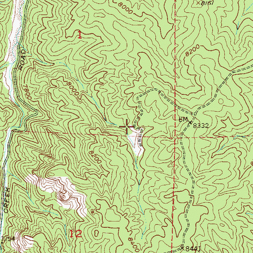 Topographic Map of Cramer Number Two Pegmatite Mine, CO