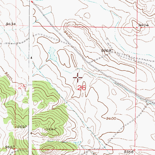 Topographic Map of Lucky Jim Three Mine, CO