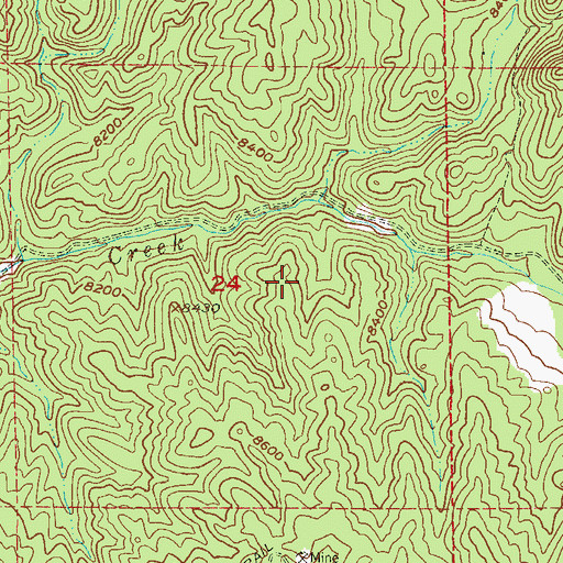 Topographic Map of C and S Mine, CO