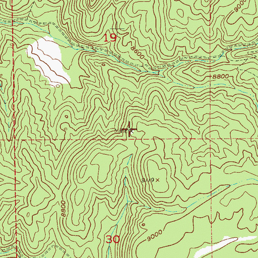 Topographic Map of Spielman Mine, CO