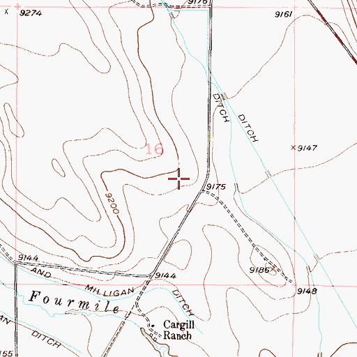 Topographic Map of Duval Discovery Mine, CO