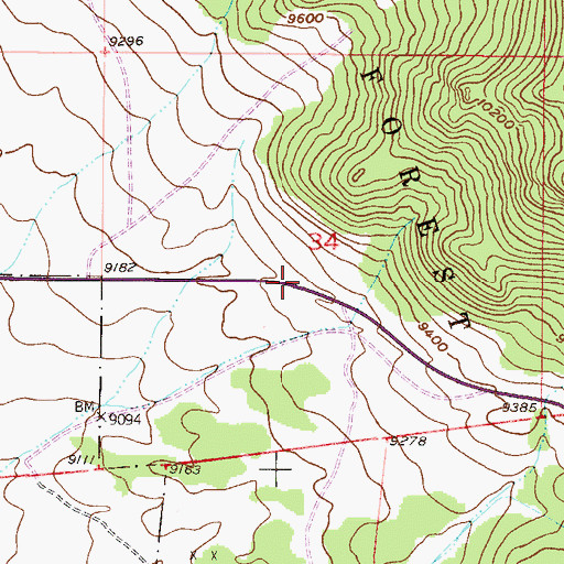 Topographic Map of Roger Publishing Company Mine, CO