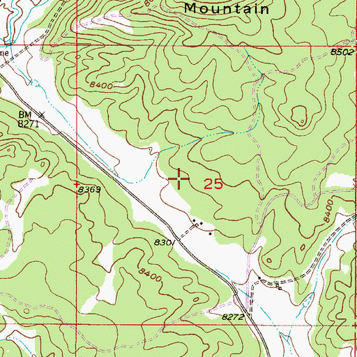 Topographic Map of Wheel of Fortune Mine, CO
