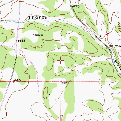 Topographic Map of A and C Claim Mine, CO