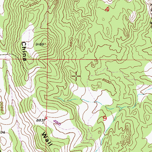 Topographic Map of Hazel Marie Claims Mine, CO