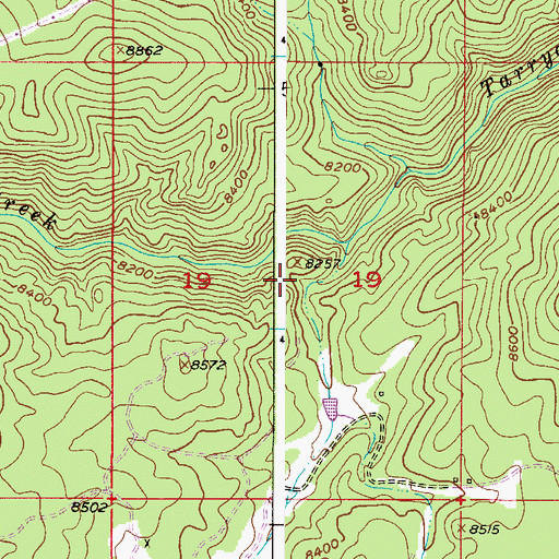 Topographic Map of Tappan Mountain Prospect Pit, CO