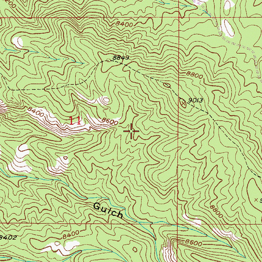 Topographic Map of Hilda May Number One Claim Mine, CO