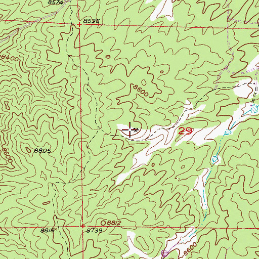 Topographic Map of Snowflake Mine, CO