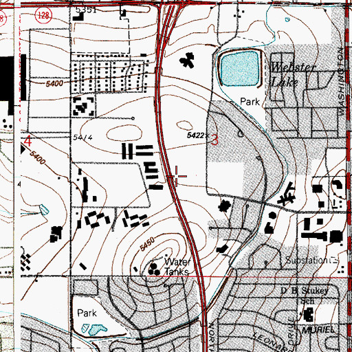 Topographic Map of Brannan Sand and Gravel Company Pit, CO