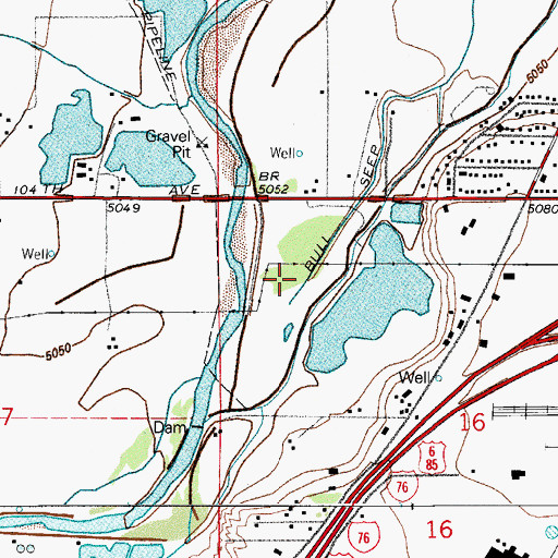 Topographic Map of Western Paving Company Pit, CO