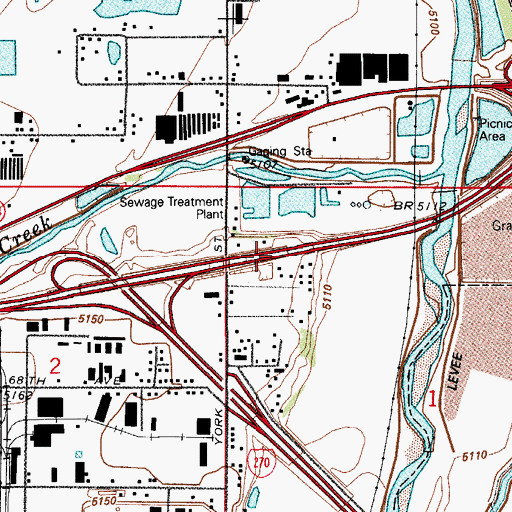Topographic Map of Department of Wildlife Pit, CO