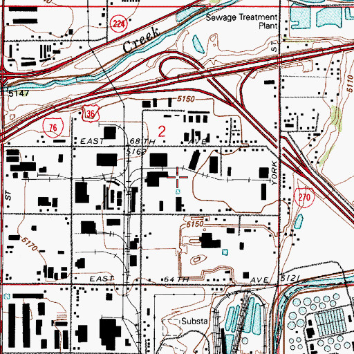 Topographic Map of Western Paving Company Pit, CO