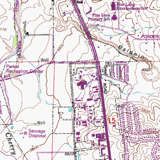 Topographic Map of Madis Mine, CO