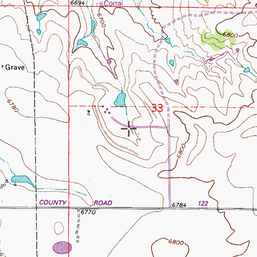 Topographic Map of R E Coulter Mine, CO