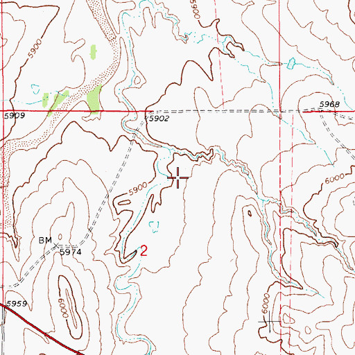 Topographic Map of Stander Mine, CO