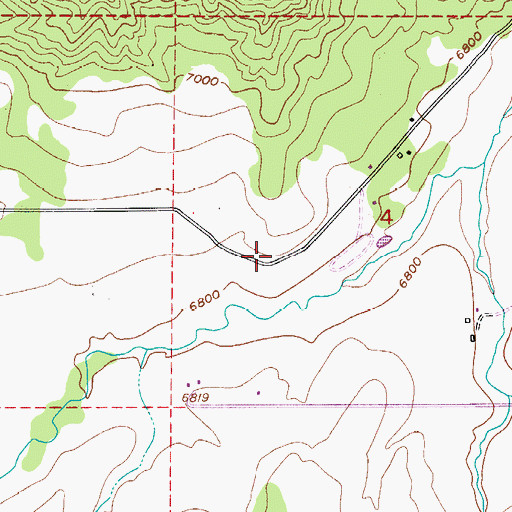 Topographic Map of Churchill Mine, CO