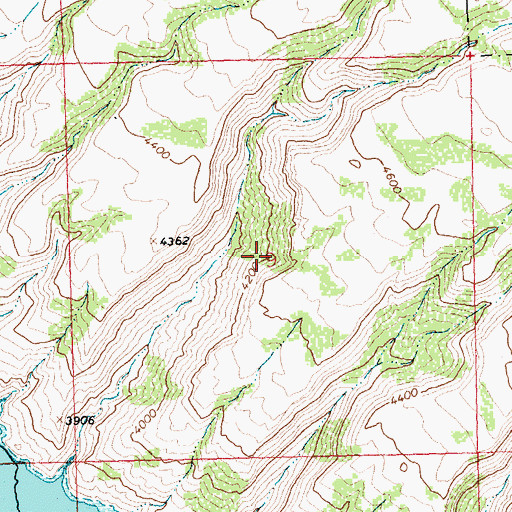 Topographic Map of Midnight Mine, WY