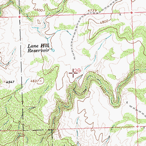 Topographic Map of Tri Pacer Number Four Mine, WY
