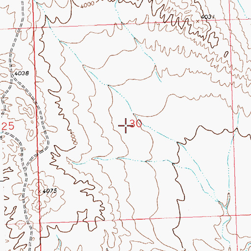 Topographic Map of Lovell Deposit Number Two Mine, WY