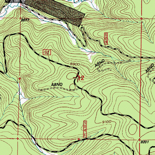 Topographic Map of Kansas Group - Keystone Holmes Area Mine, WY