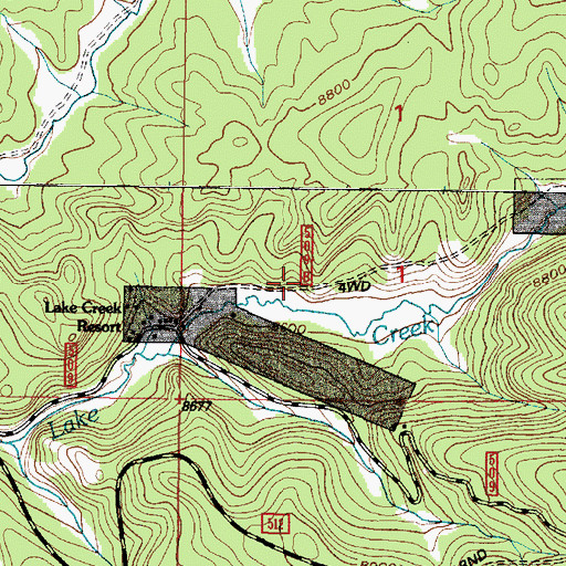 Topographic Map of Maudem Group Mine, WY