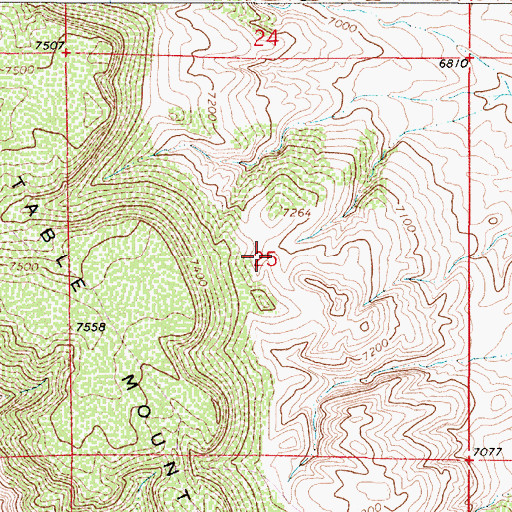 Topographic Map of Arizona Mine, WY