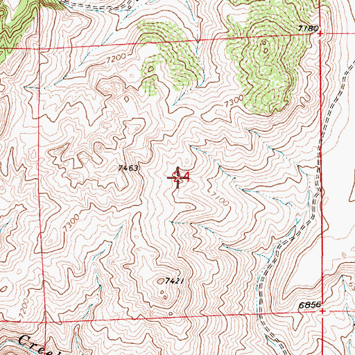 Topographic Map of Hecla Mine and Prospects, WY