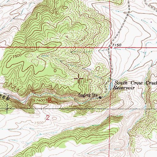 Topographic Map of Kopper Krown Group Mine, WY