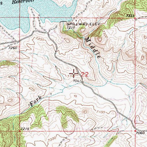 Topographic Map of Rambler Mine, WY